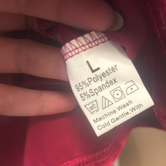 NWT Burgundy Velvet Blazer Jacket Size Large - Picture 2 of 3